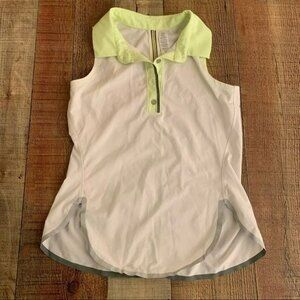 Ivivva Girls Size 10 Sleeveless Active Polo Shirt